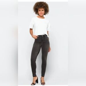 Liverpool NEW Abby Ankle Skinny Jeans Dark Grey Wash Size 16W